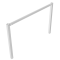 Stationary access barriers | for bolting on site | with top bar | hot-dip galvanized | total width: 2000 mm